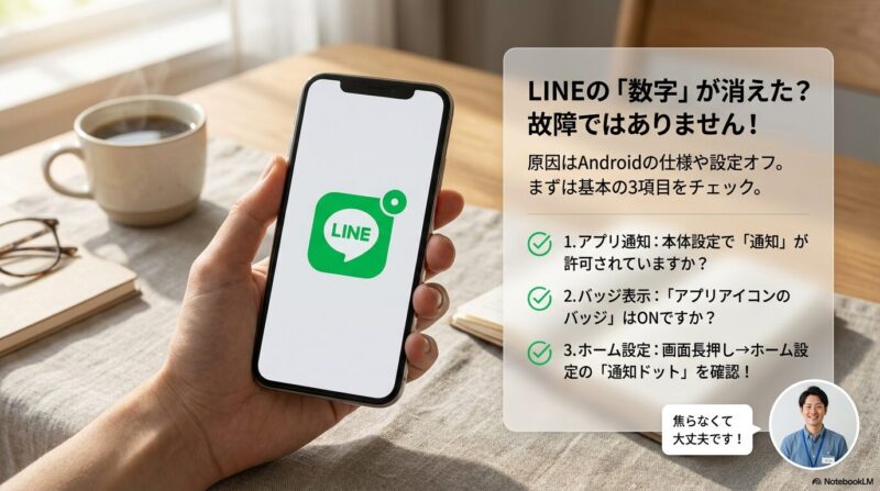 スマートフォン内で完結する基本項目をチェックしていく手順を紹介