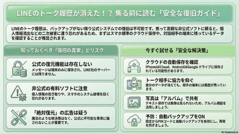 メッセージ履歴 安全復旧ガイド