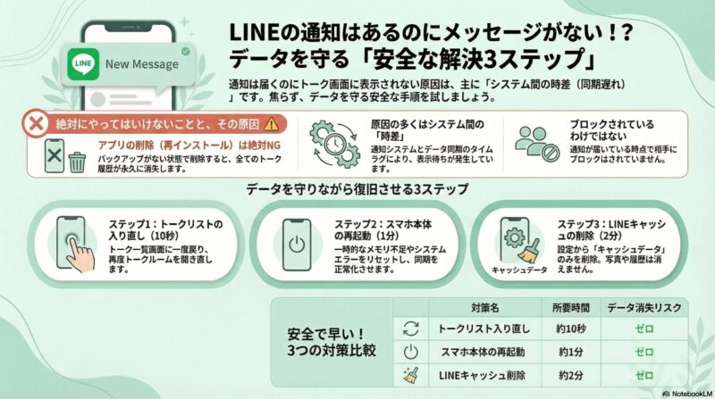 メッセージ未表示の安全な解決策