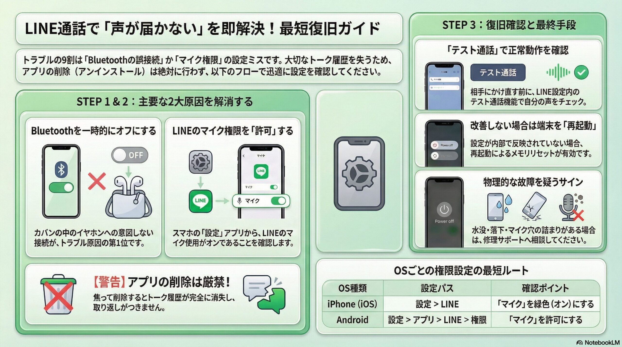 通話トラブル解決ガイド