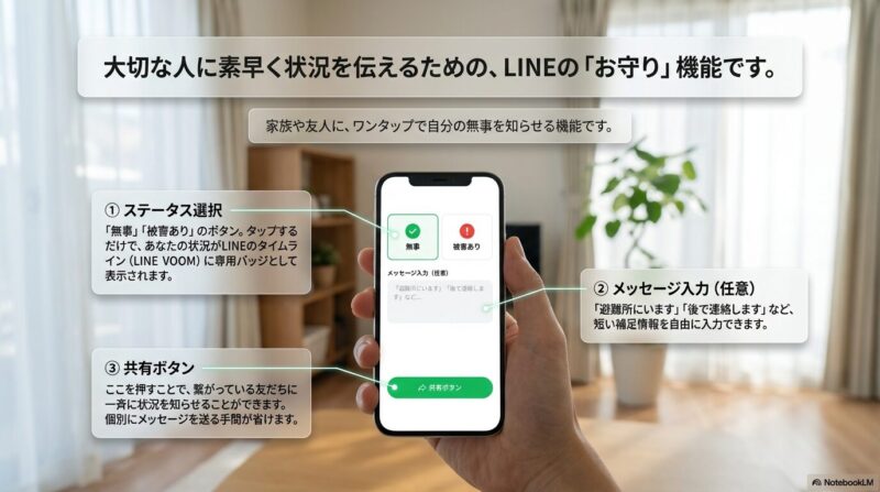 LINEのお守り機能です