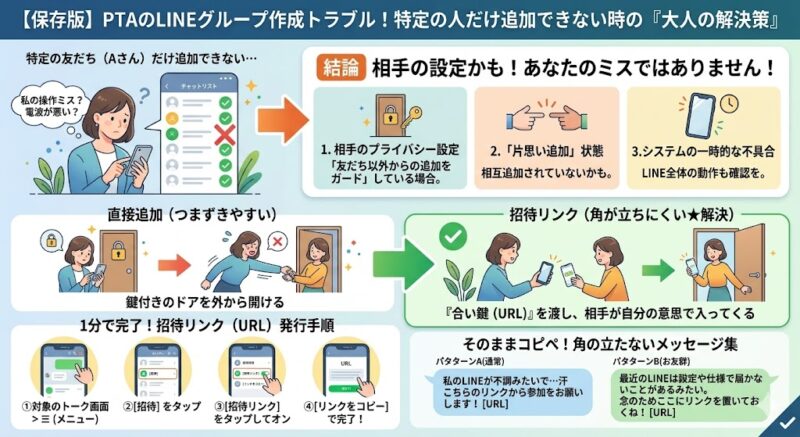 LINE通話中の雑音を消す方法の図解。iPhoneは通話中に右上からスワイプし、マイクモードで「声を分離」を選択。Androidは設定で「ノイズ」検索。
