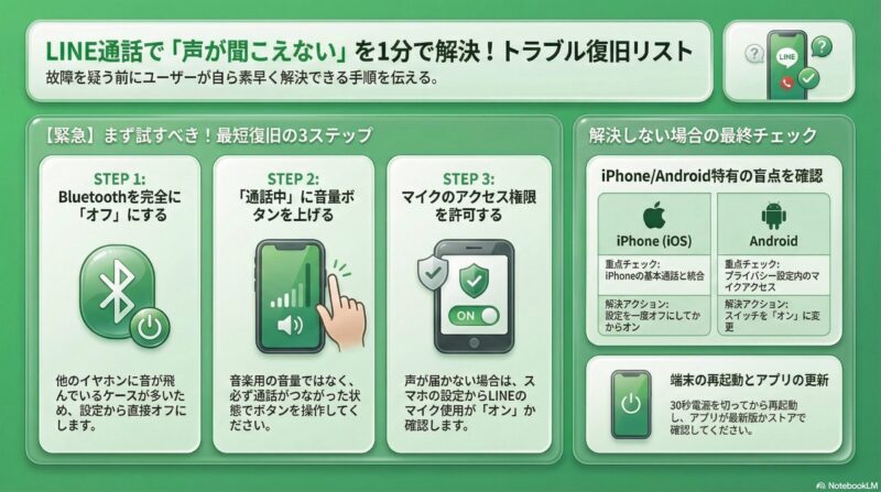 メッセージアプリ通話トラブル復旧ガイド