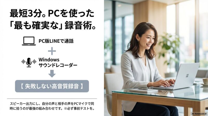 【最短3分】手持ちのWindows PCを使った最も確実な録音手順