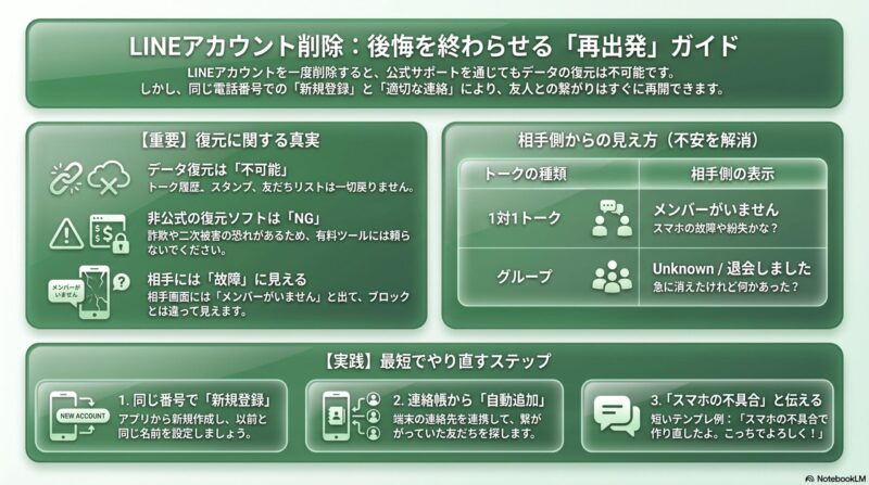 アカウント削除後の再出発ガイド