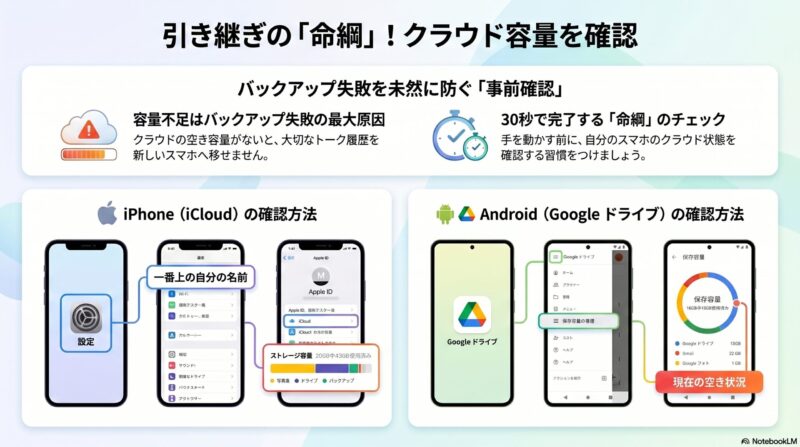 クラウド容量の事前確認ガイド