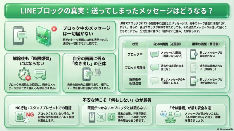 ブロック時のメッセージ送信の仕組み