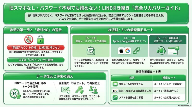 メッセージアプリのアカウント復旧ガイド