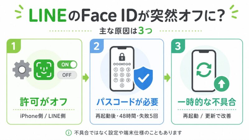 LINEのFace IDがオフになる理由