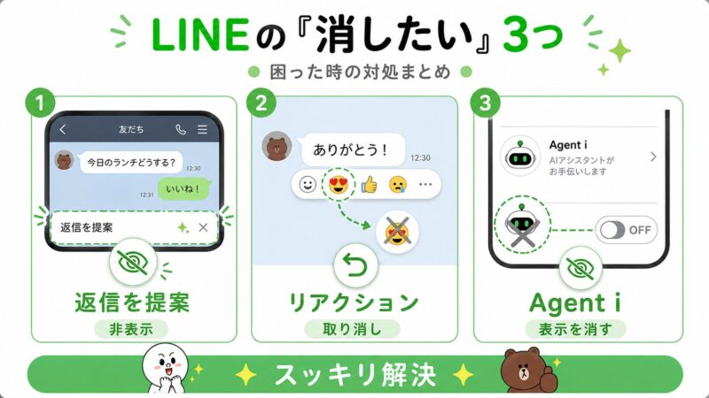 LINEの『消したい』3つの方法