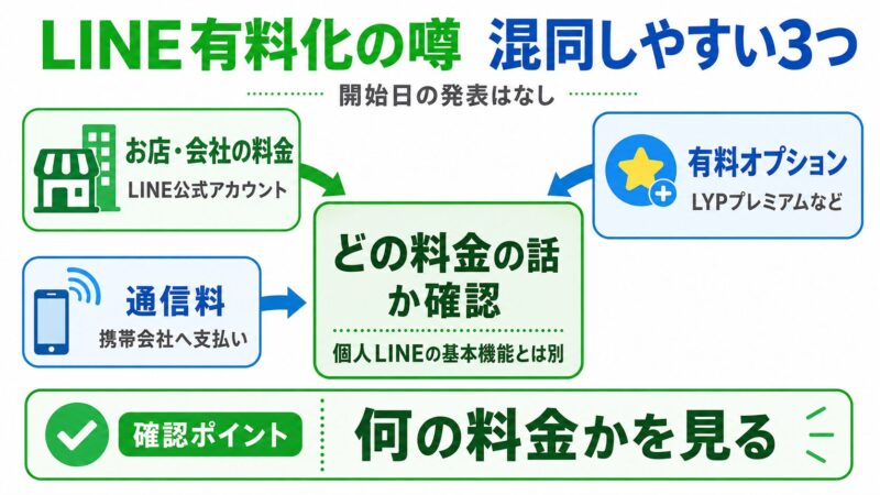 LINE料金の確認ポイント