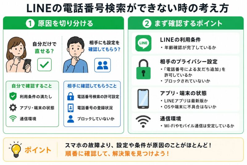 LINE電話番号検索のトラブル解決ガイド